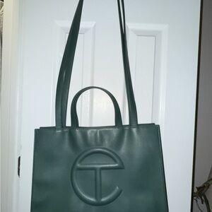 Medium Telfar Forest Green Tote Bag